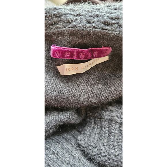 Velvet 100% Cashmere Open Front Waterfall Draping Sweater Women Small‎ Medium - Picture 4 of 4